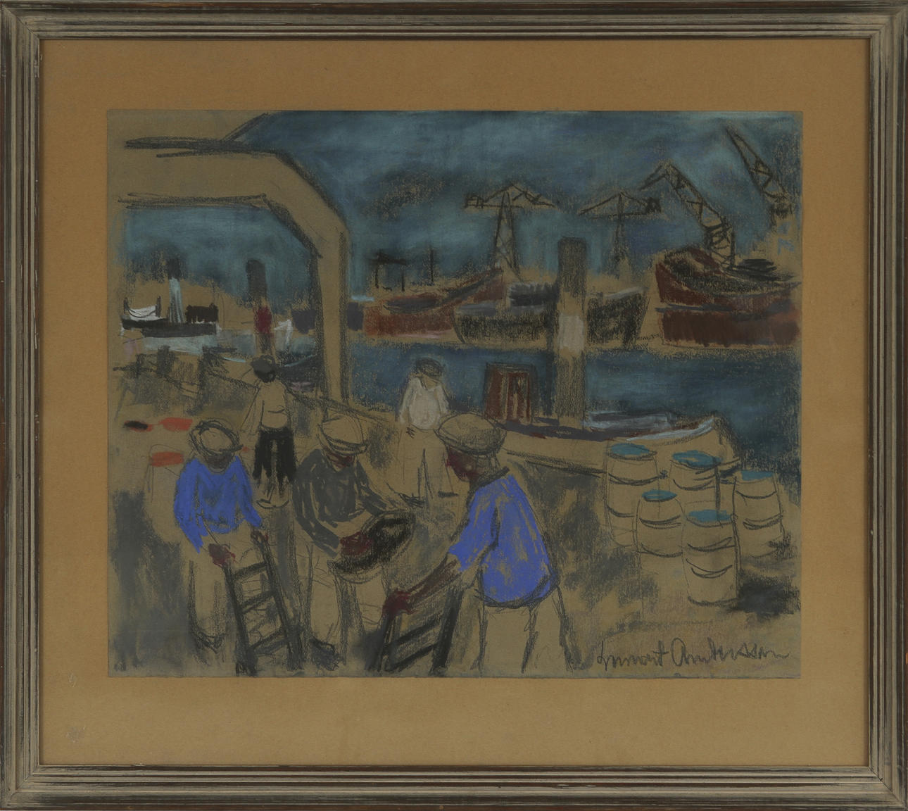 LENNART ANDERSSON. blandteknik, sign.