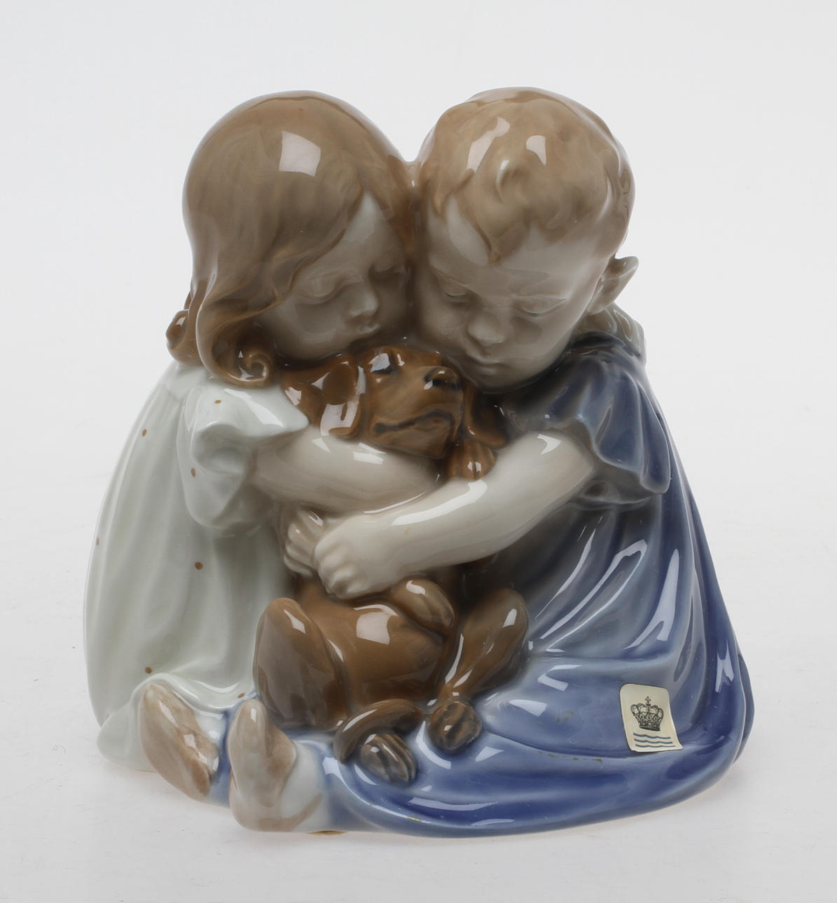 FIGURIN, Barn och hund, Royal Copenhagen.