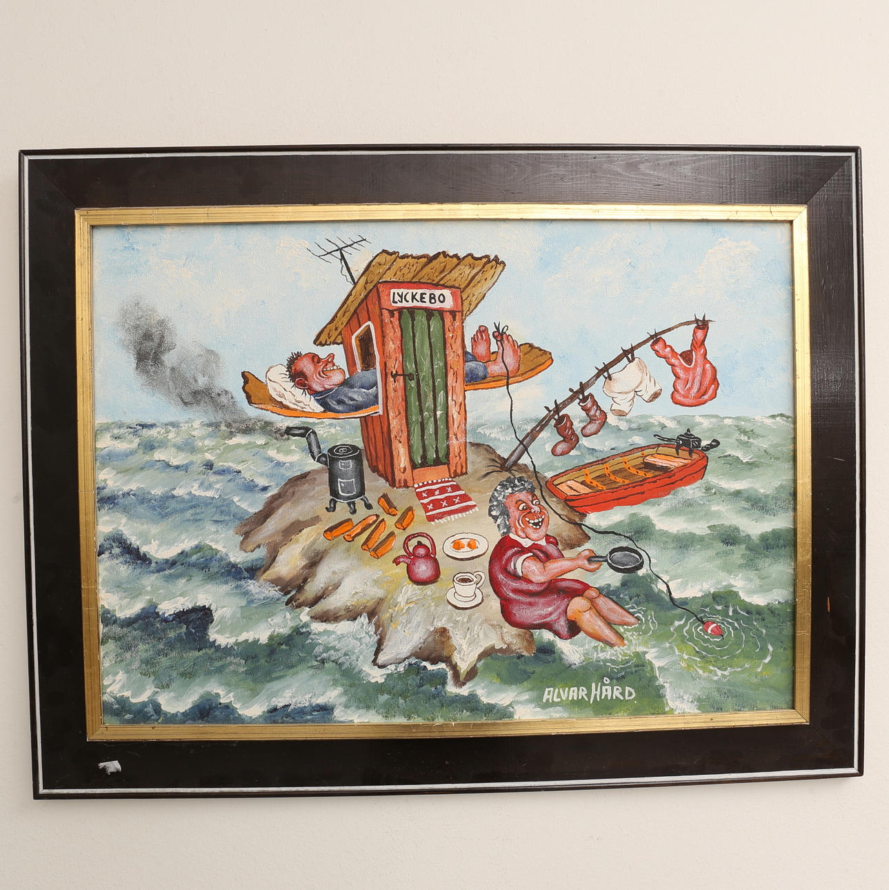 ALLVAR HÅRD. Oil on canvas, signed.