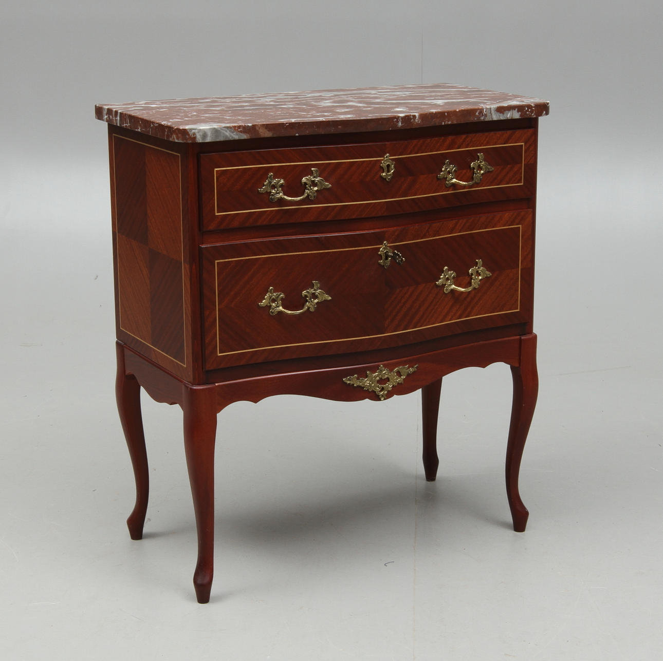 BYRÅ, med stenskiva, Louis XVI-stil, 1900-tal.