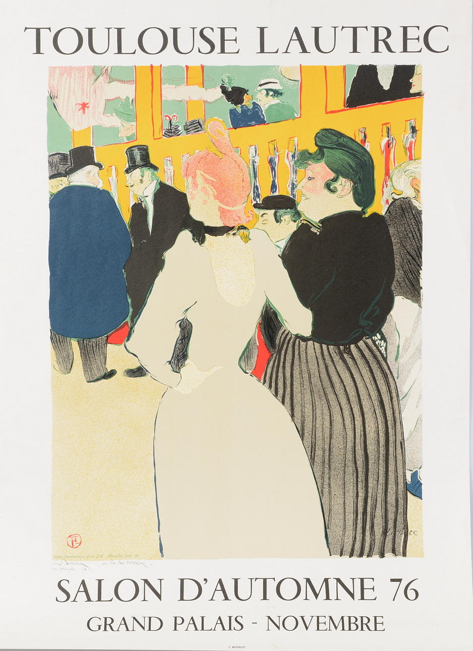 HENRI TOULOUSE LAUTREC. EFTER. Farvelitografi.