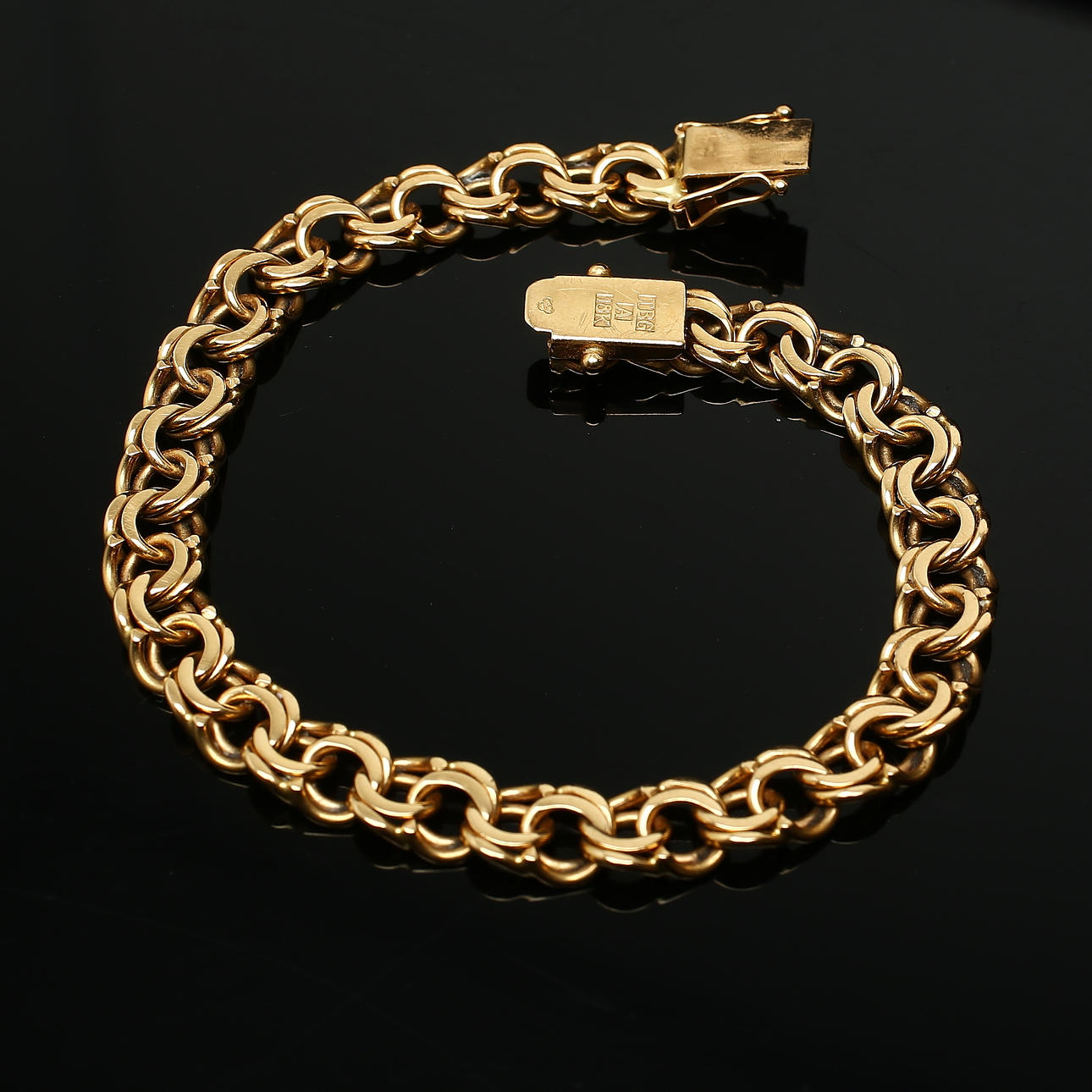 BRACELET, 18K gold, Arboga mid 20th century.