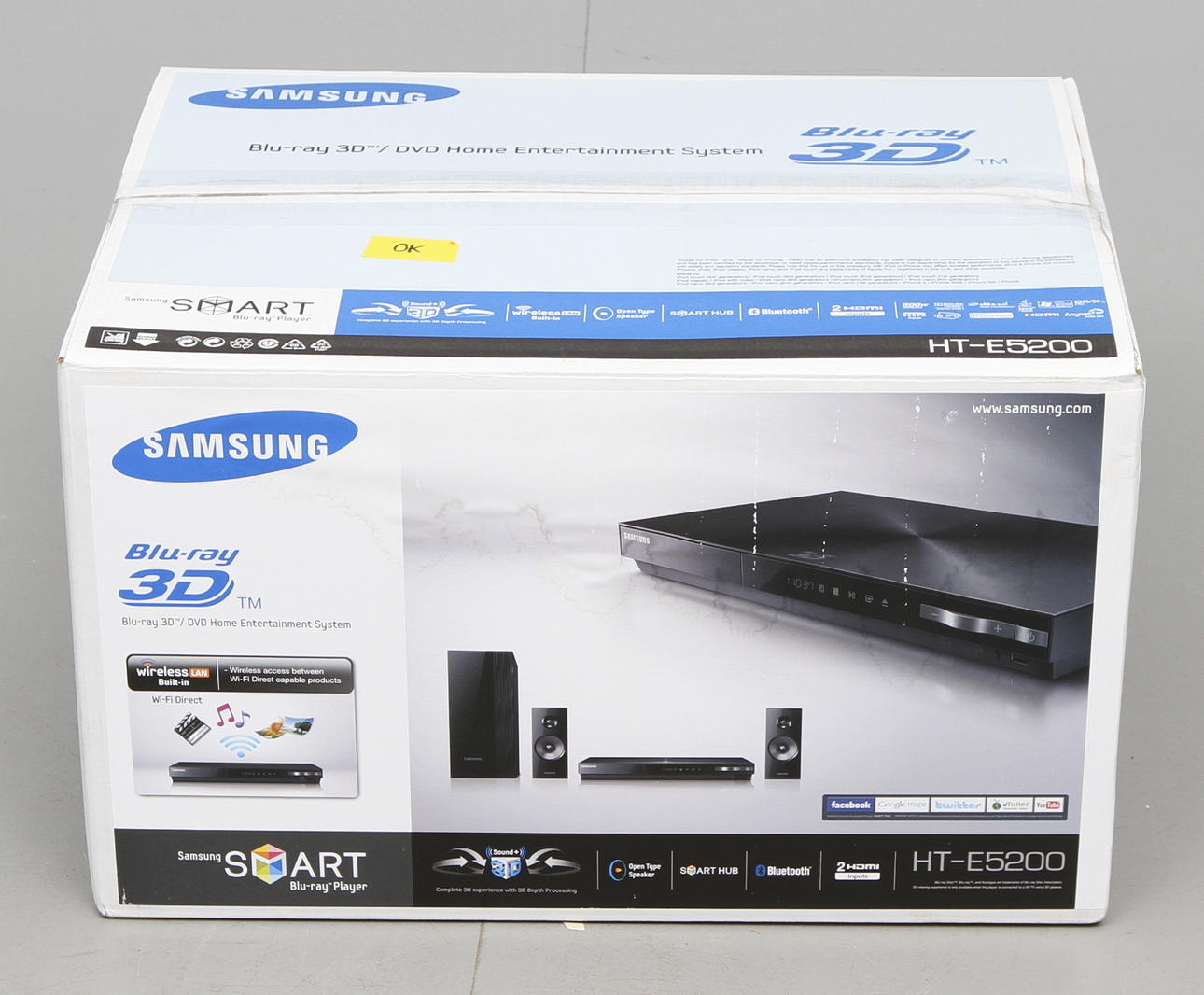 BLUE-RAY PLAYER, im Karton, Samsung, HT-E5200.