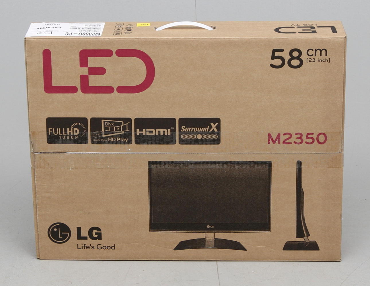 LCD-TV, LG, 23 tum, i kartong, M2350D.