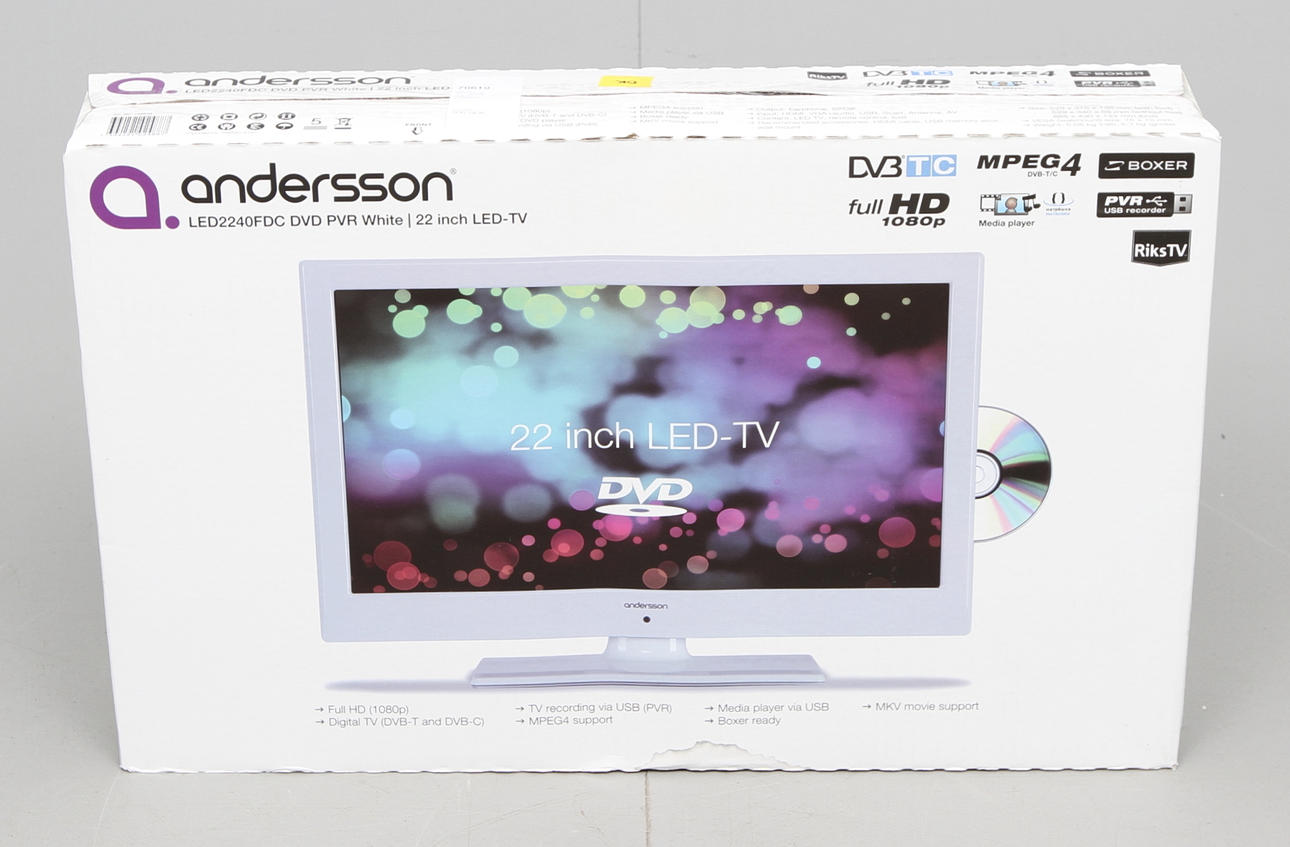 LED-TV, Andersson, 22 tum, med DVD spelare, LED2240FDC.