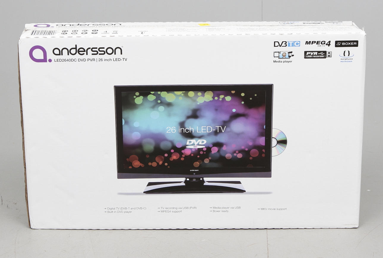 LED-TV, Andersson, 26 tum, med DVD spelare, LED2640DC.