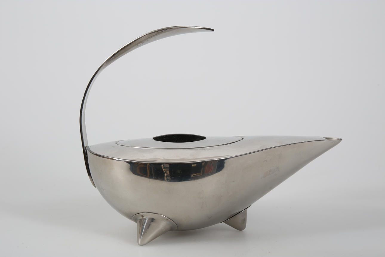 KAFFEEKANNE, Edelstahl, C Jörgensen, Bodum, Dänemark.