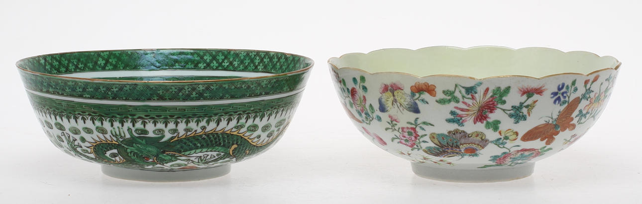 SKÅLAR, 2 st, porslin, Kina.