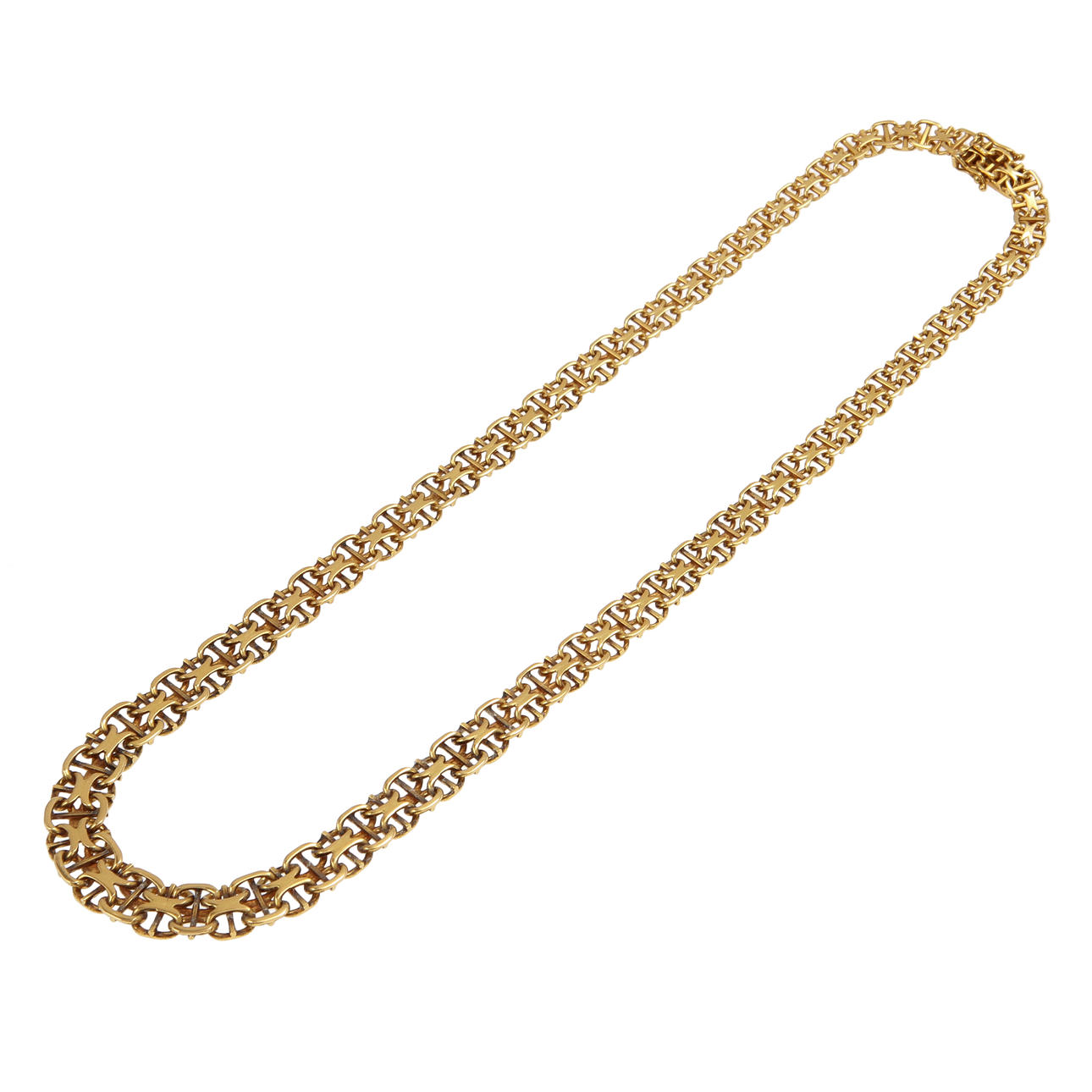 HALSBAND, 18k guld, 28 gram.