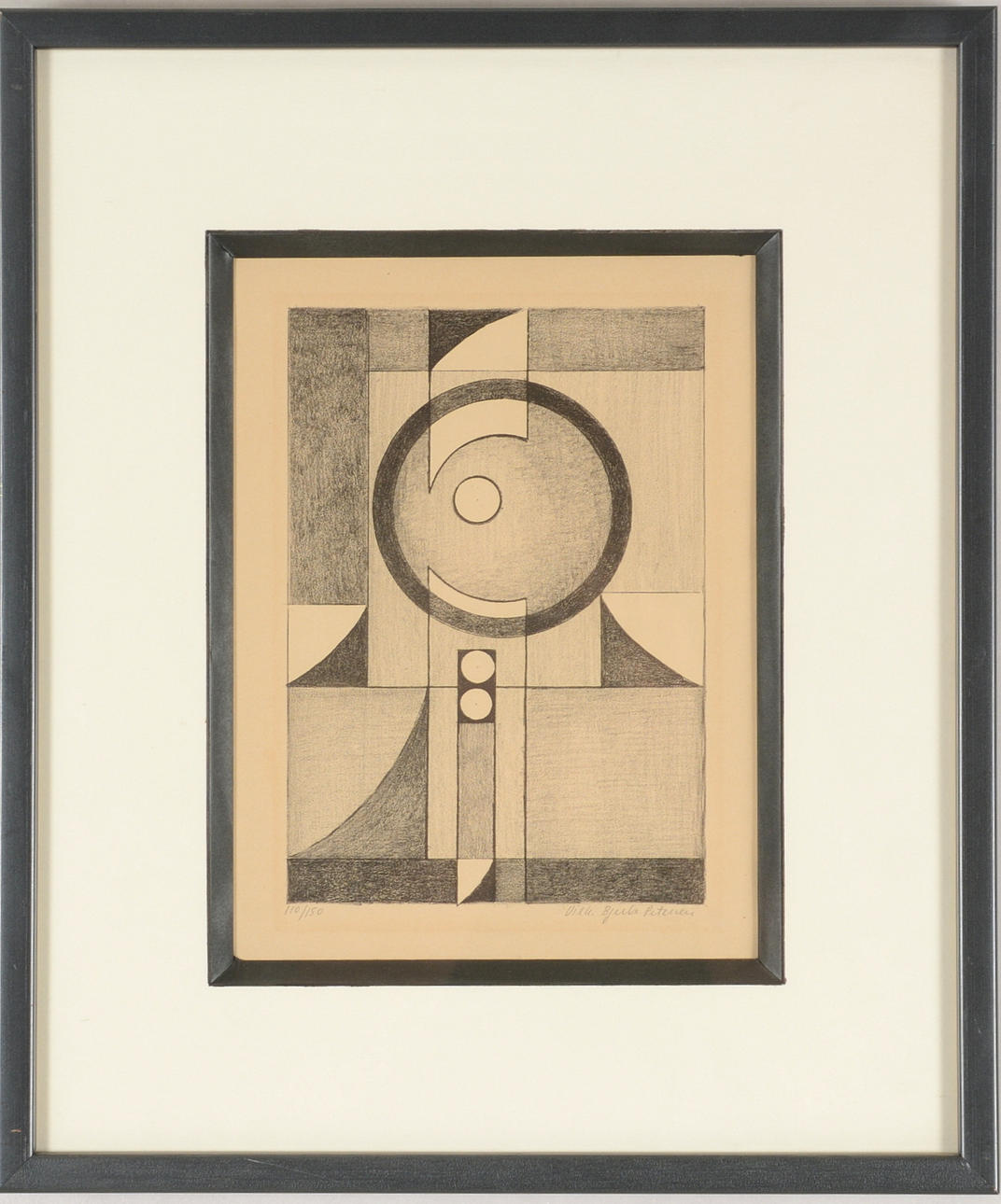 VILHELM BJERKE PETERSEN. Litografi.