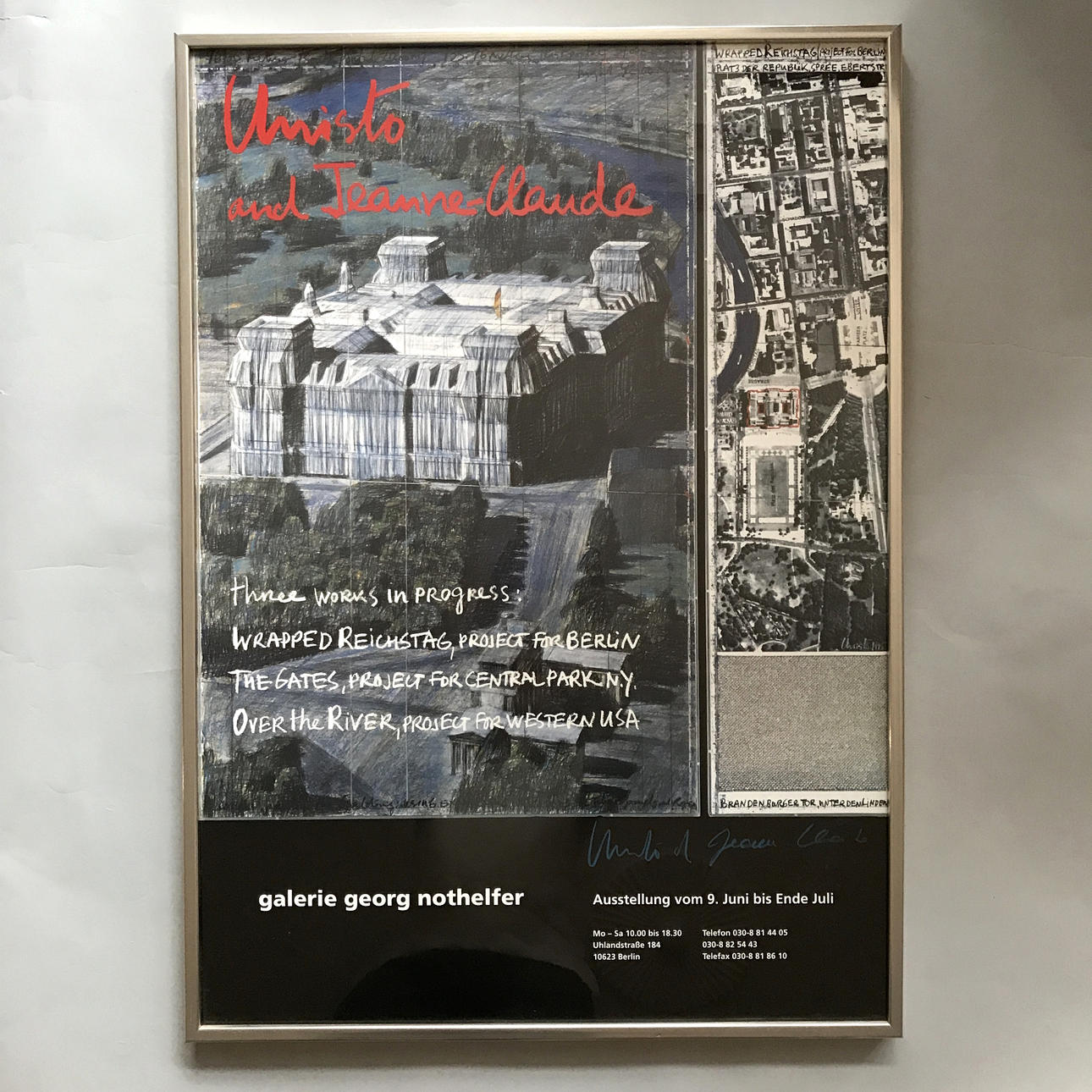 POSTER/POSTER. CHRISTO & JEANNE-CLAUDE. SIGNED. Art - Other