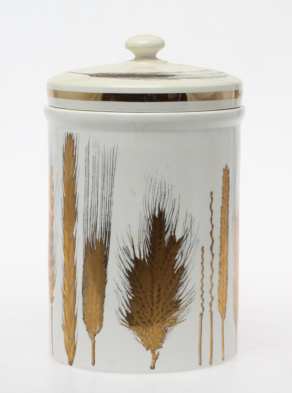 BURK MED LOCK, porslin, Piero Fornasetti, Milano, Italien.