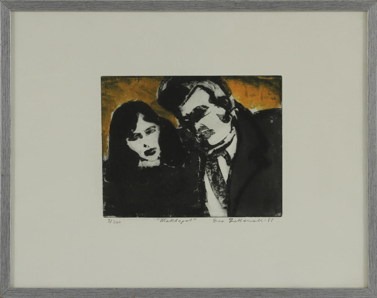 EVA ZETTERVALL. Litografi. Signerad, daterad -88 och numrerad 3/260.