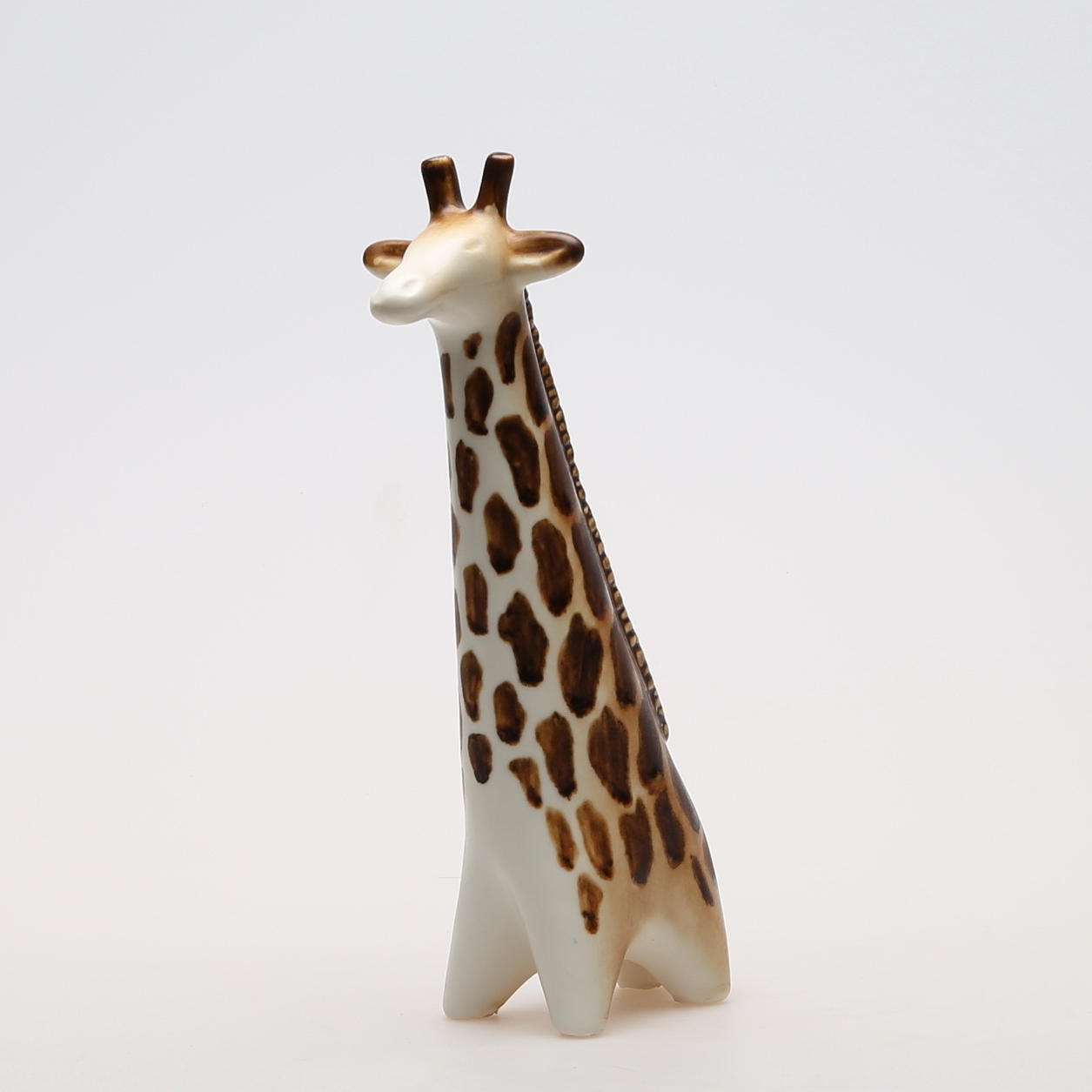 FIGURIN, stengods, giraff, Taisto Kaasinen, Arabia, 1960-tal