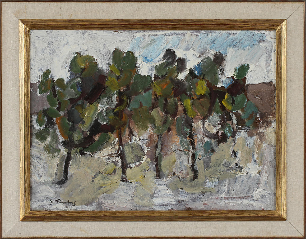 ERIK TÖRNING. Olja på duk, signerad.