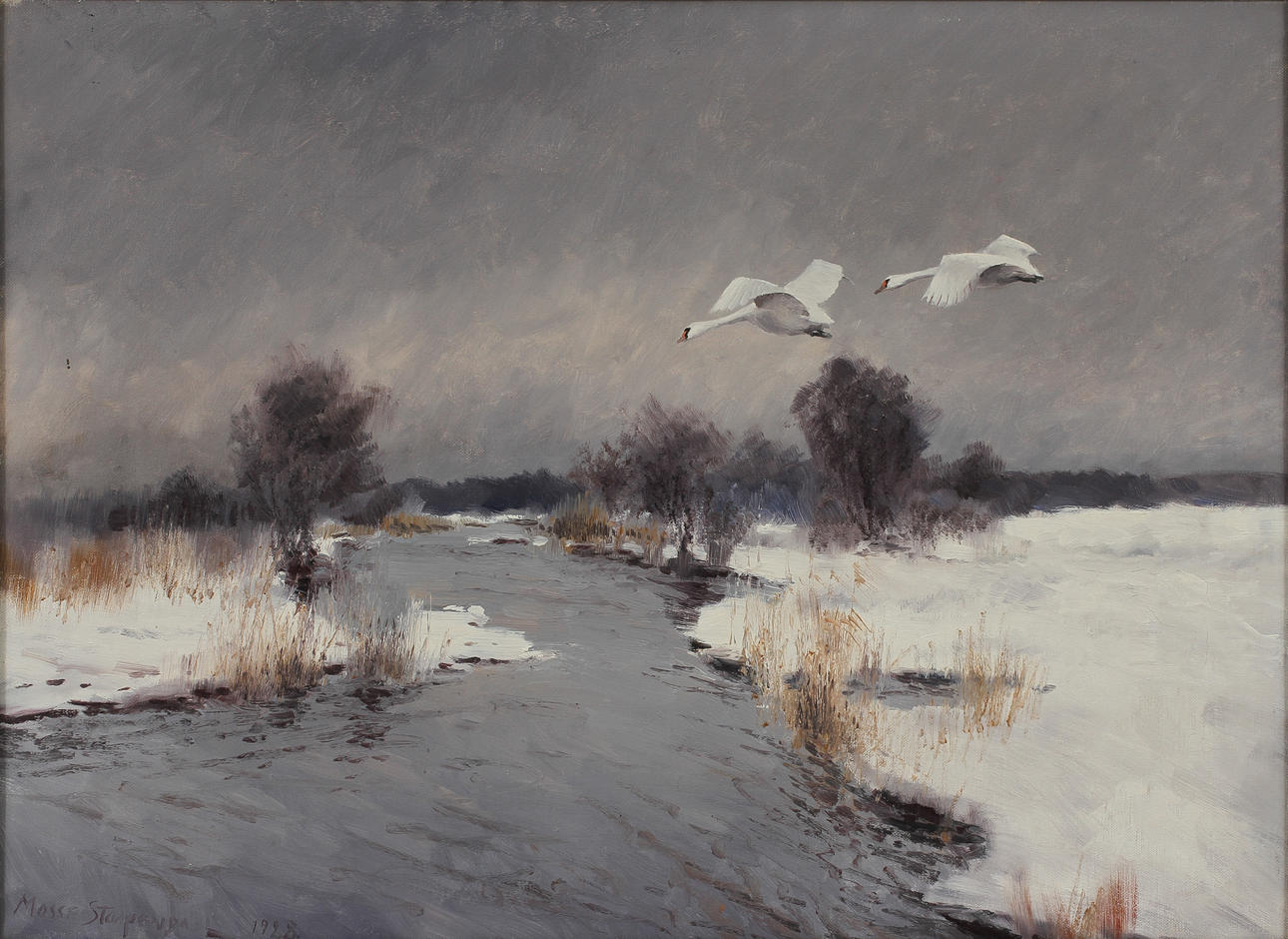 MOSSE STOOPENDAAL, olja på duk, sign o dat 1928.