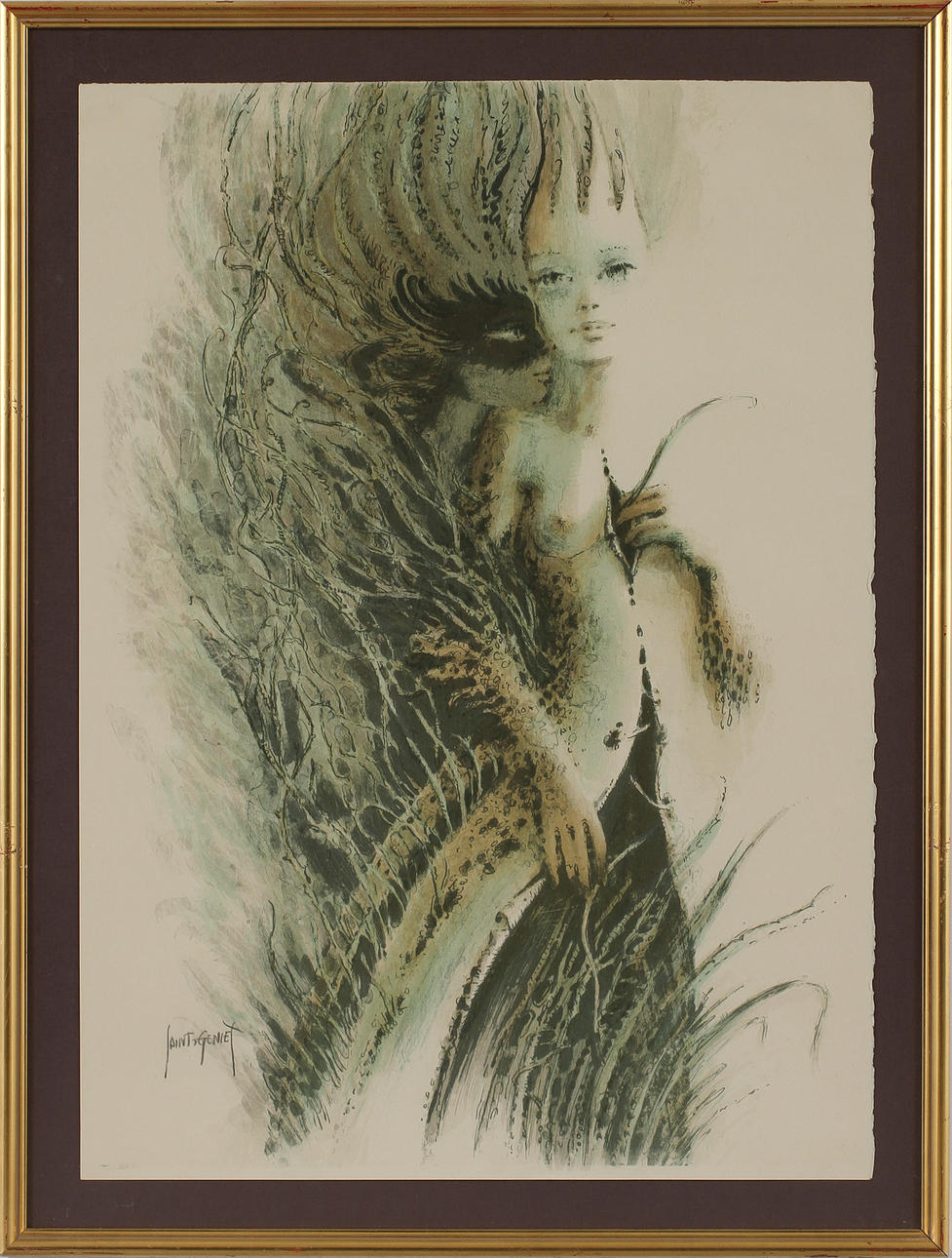 FRANCIS DE LASSUS SAINT-GENIES, litografi, sign.