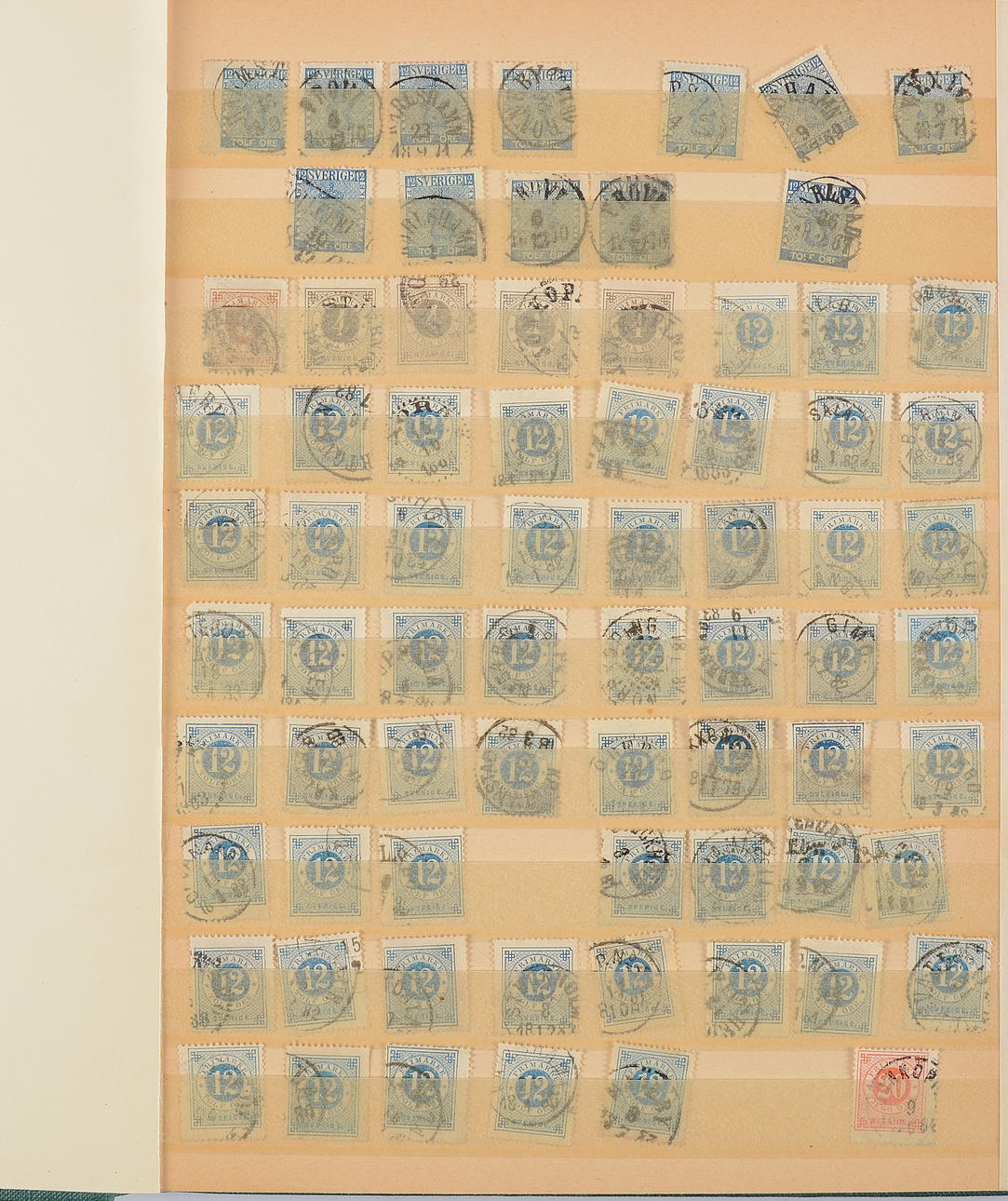 STAMP ALBUM, older Sweden.