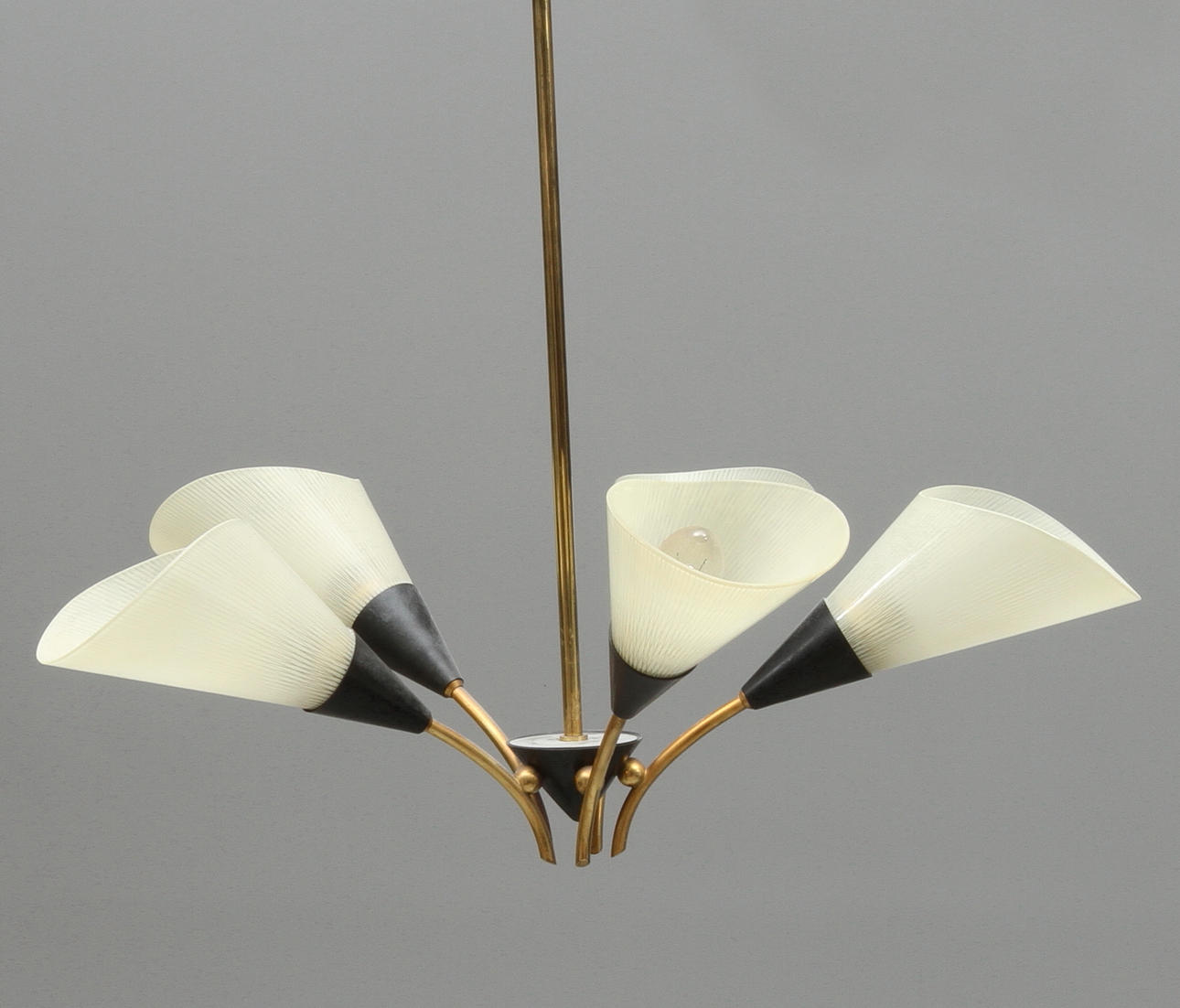 TAKLAMPA, för 5 ljuspunkter, 1950/60-tal.