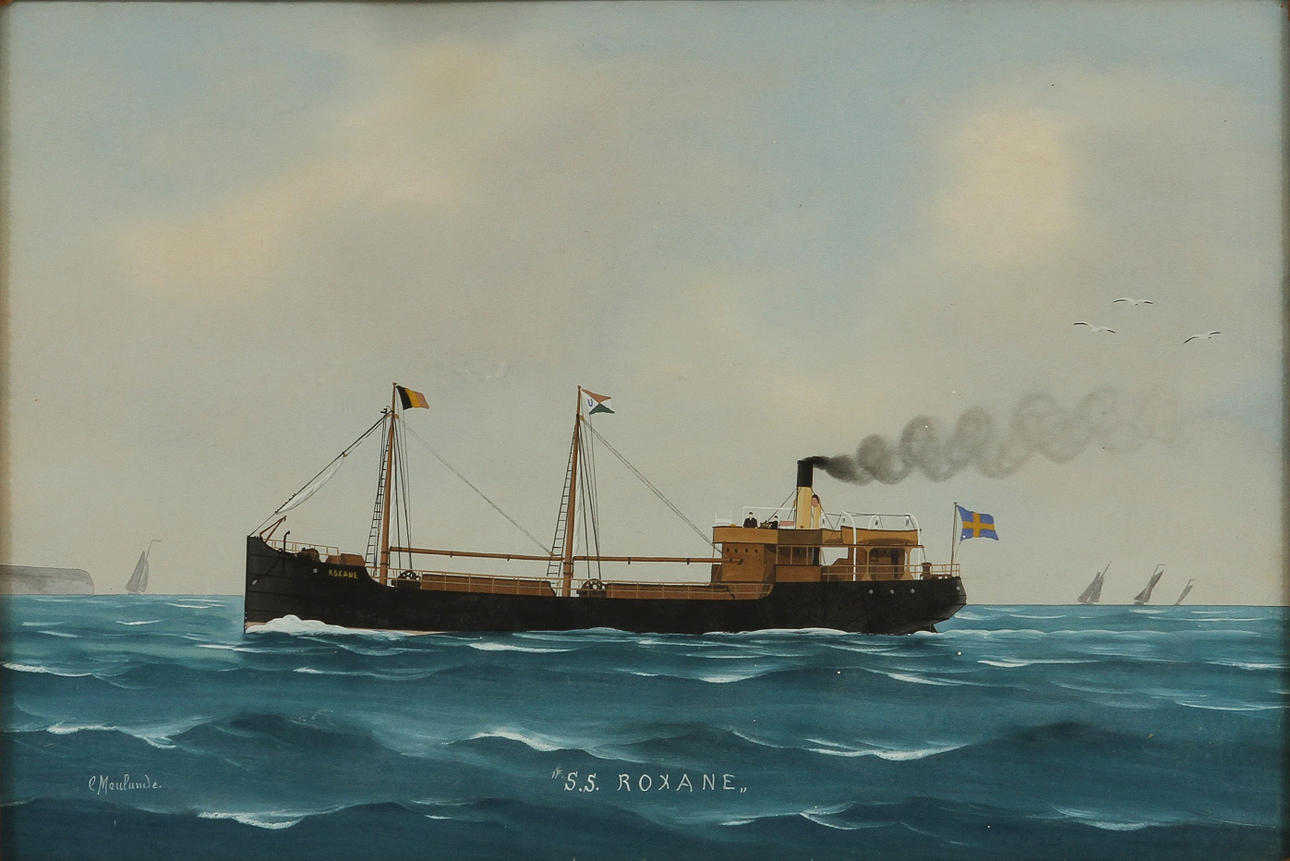 C MEULANDE. Akvarell, signerad.