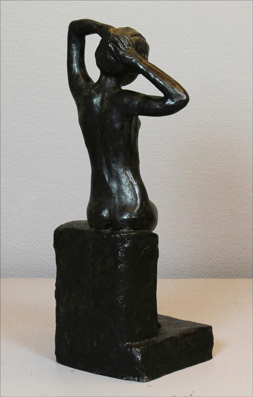 WILLIAM ZADIG. Sittande modell. "Betonggmassa". Osignerad.