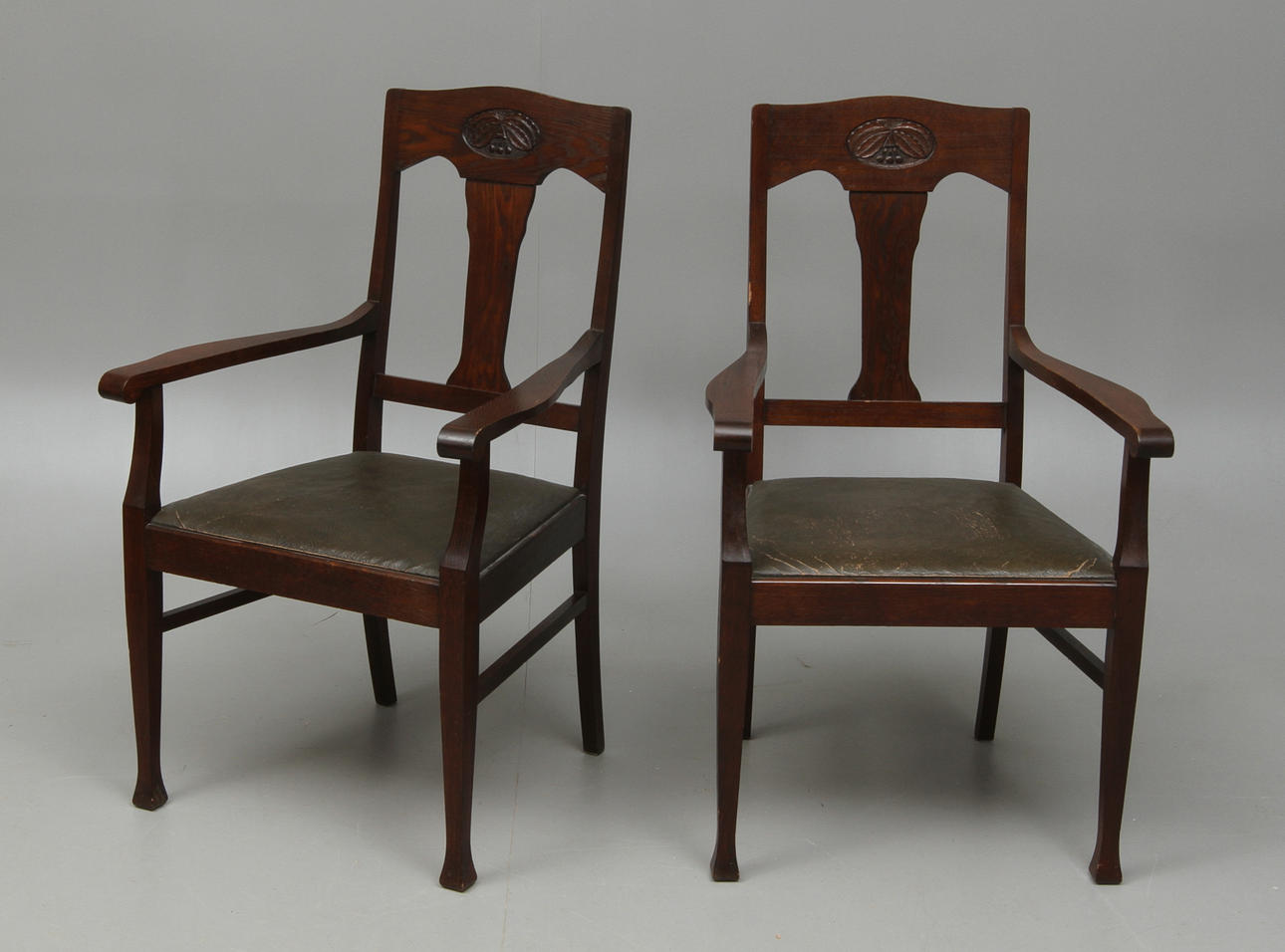 KARMSTOLAR, 1 par, jugend, 1900-tal.