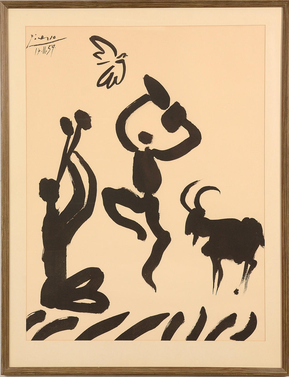 PABLO PICASSO. EFTER. Litografi.