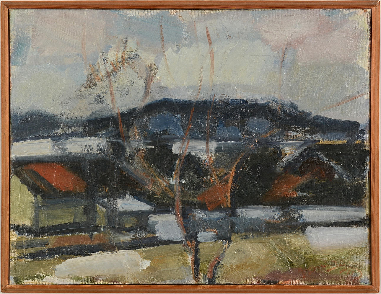 ANSGARIUS BÖRJESSON. Olja på duk.