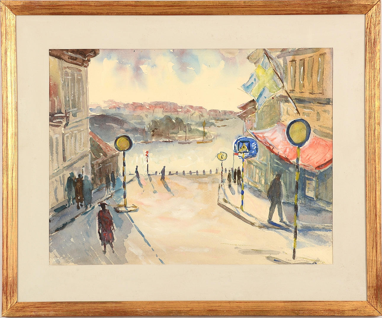 IVAR GUSTAFSSON. Akvarell.