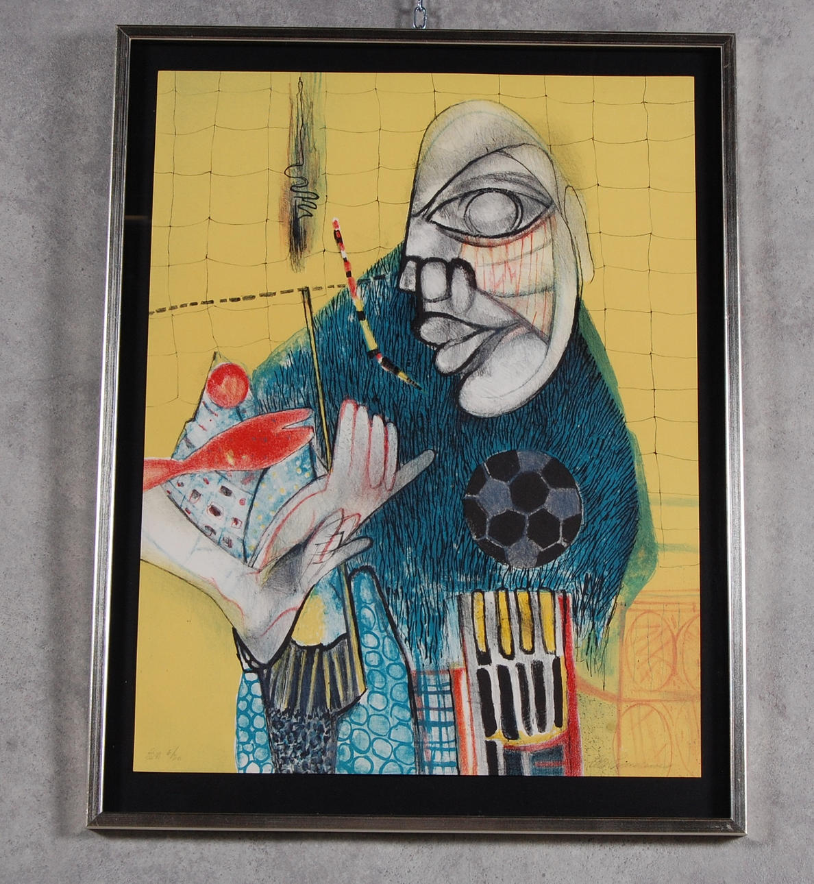 OLLE SVANLUND. Färglitografi, signerad, numrerad 6/20.