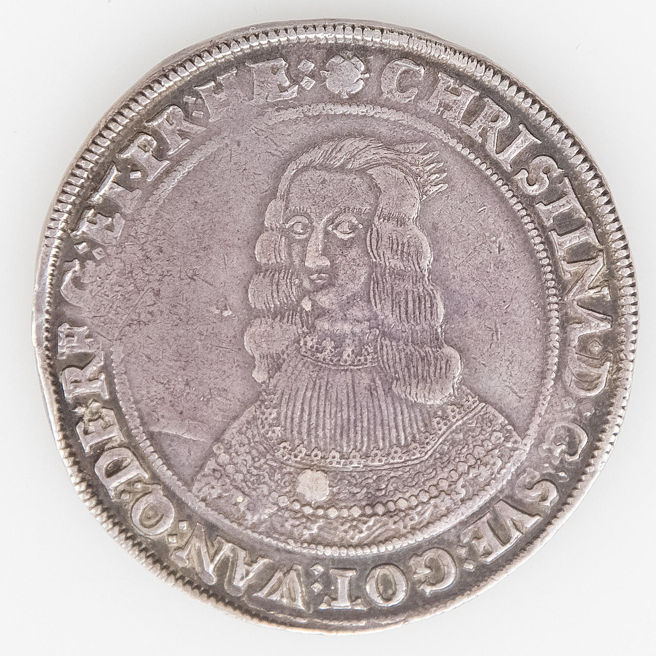 MÜNZE, Silber, 1 Reichstaler, Kristina, 1645. Münzen, Medaillen &  Briefmarken - Sonstiges - Auctionet