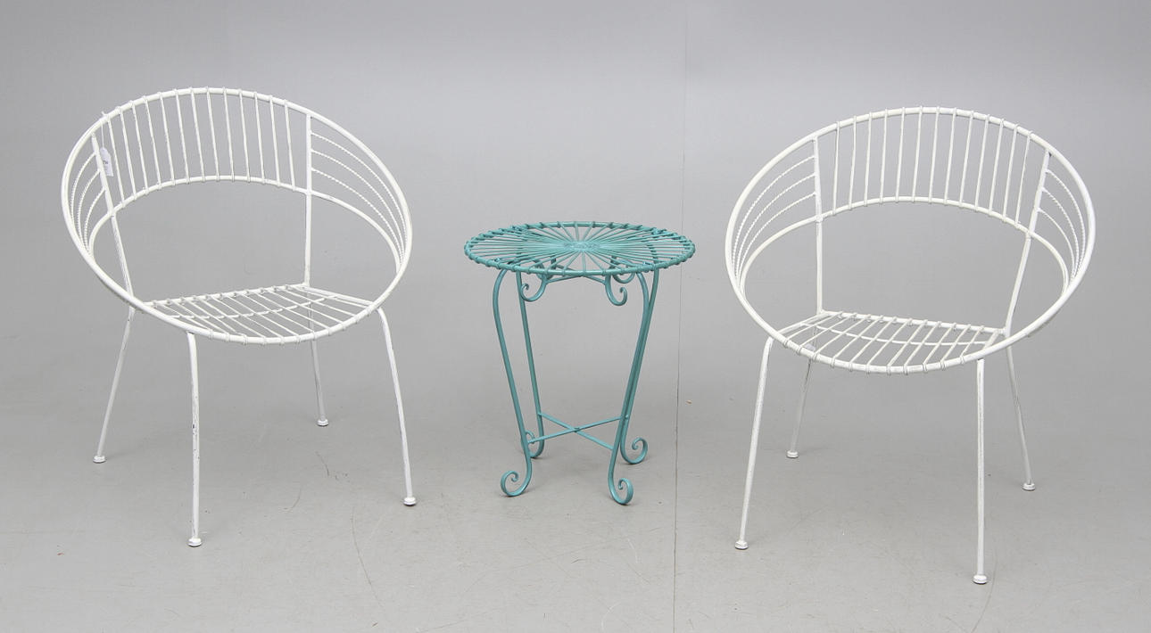 TRÄDGÅRDSMÖBEL 3-delar 2000-tal RETROSTIL.