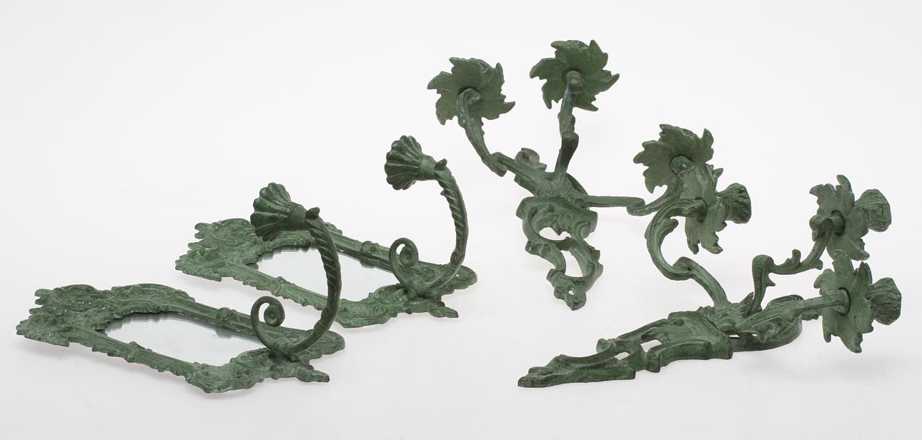 SPEGLLAMPETTEr, ett par, VÄGGAPPLIQUER, ett par, 19/2000-tal.