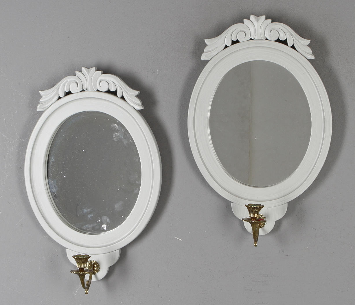 SPEGELLAMPETTER, ett par. "Gamla Sverige", Åmells Möbler.