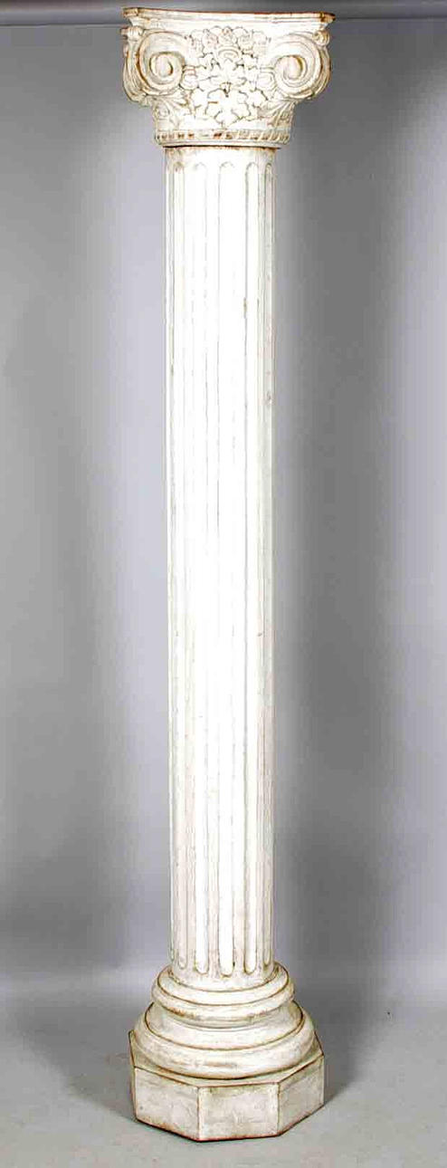 KOLONN, vitmålad, gustaviansk stil, 1900/2000-tal.