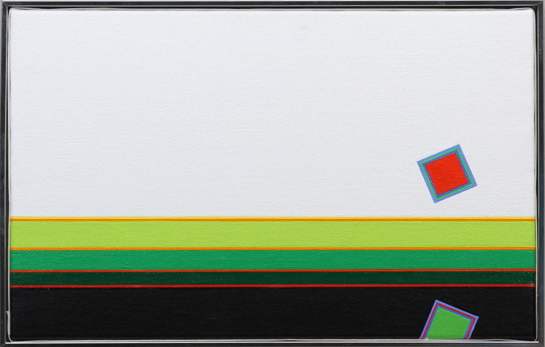 PETER FREUDENTHAL. "Spegling". Olja på duk. A tergo signerad och daterad 1992.