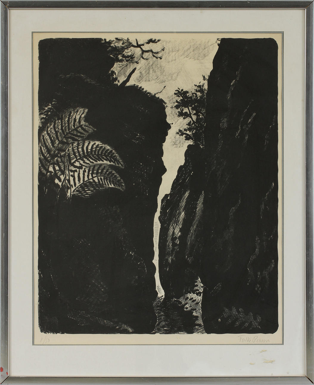 FOLKE PERSSON. Färglitografi, signerad och numrerad 8/50.