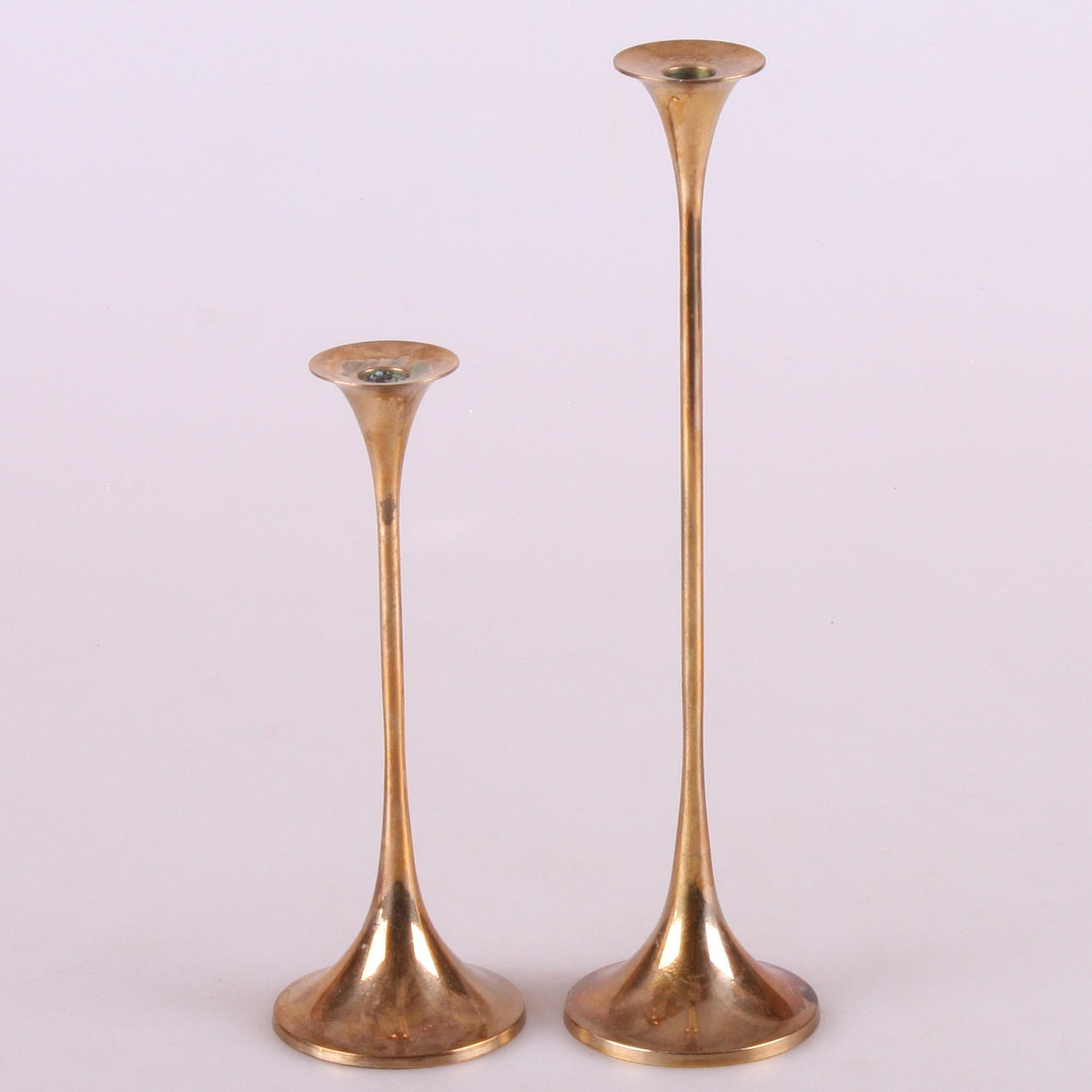 CANDLESTICKS, 2 pcs, Gnosjö. 1900s.