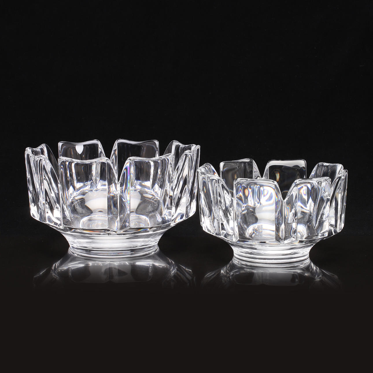 GLASSÅL 2 stk., Lars Hellsten, Orrefors.