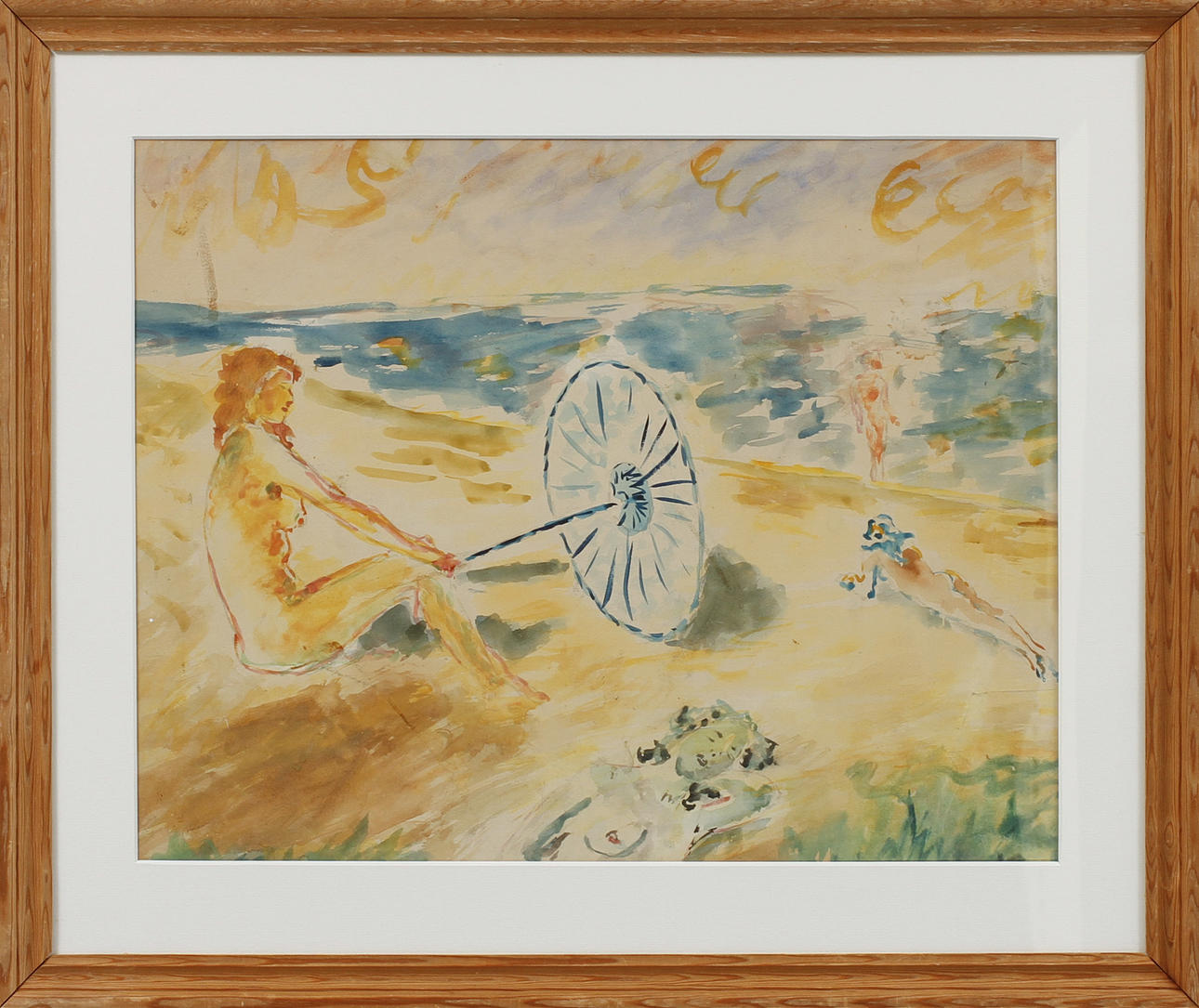 Unknown artist, still life with figures, watercolor. Art - Paintings ...