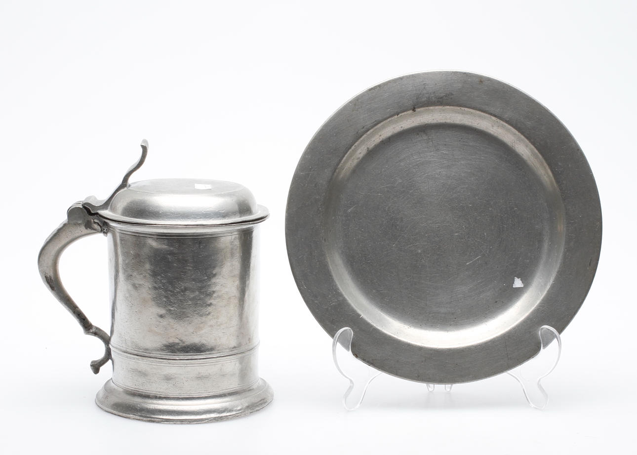 TENNFÖREMÅL, 2 delar, FAT, Henning Gustaf Pschorn(verksam 1752-1772) Stockholm, STOP, 1800-talets första hälft.