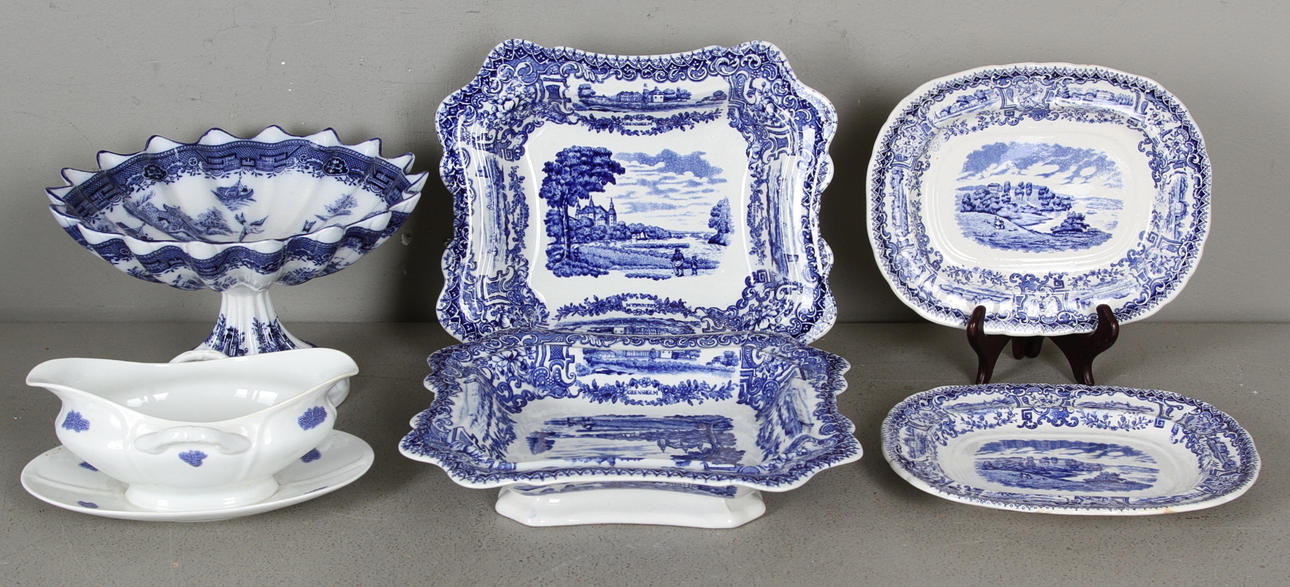 KERAMIKFÖREMÅL, 6 delar, Rörstrand och Gustavsberg.