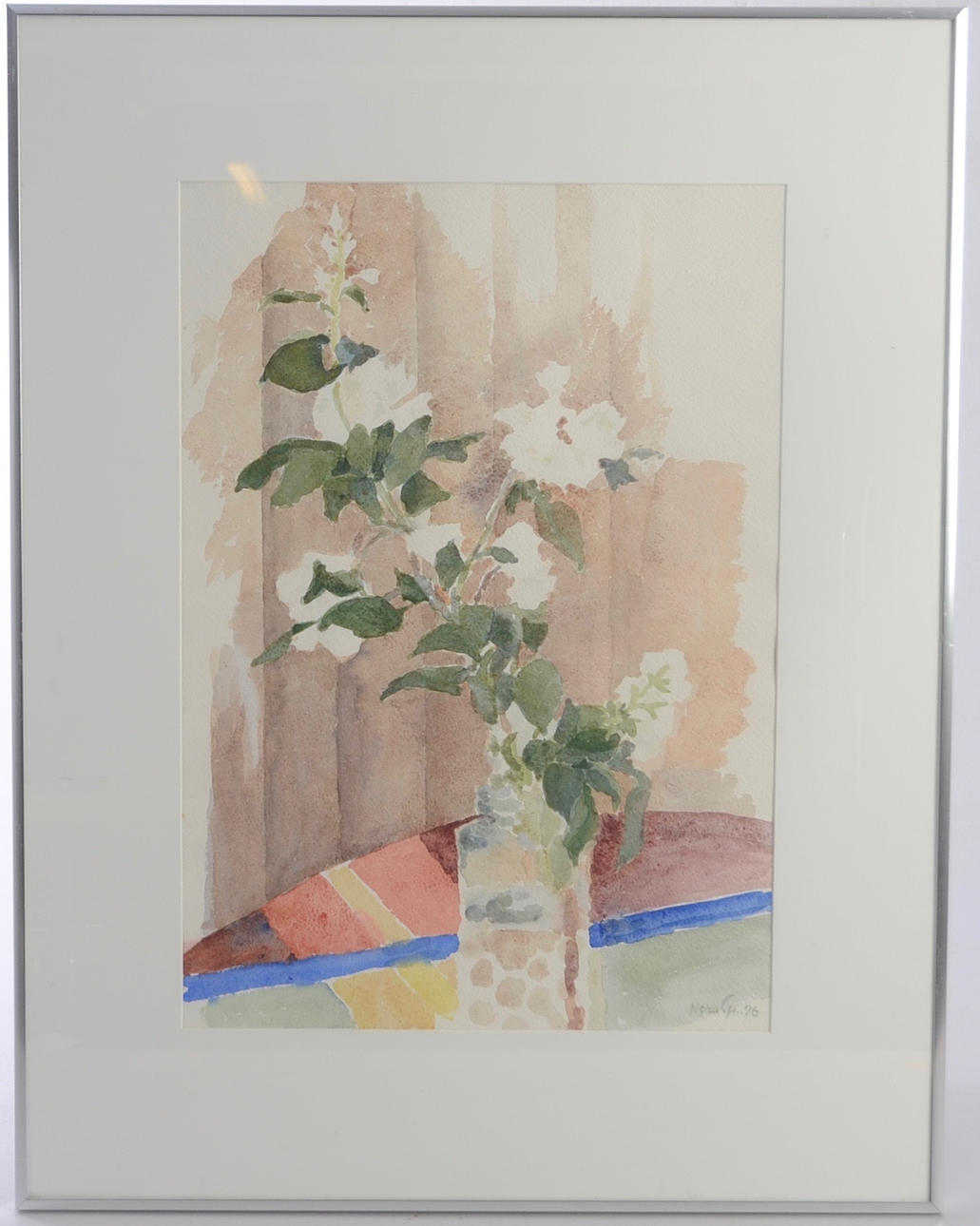 NORA GRÖNDAHL. Stilleben med blommor.