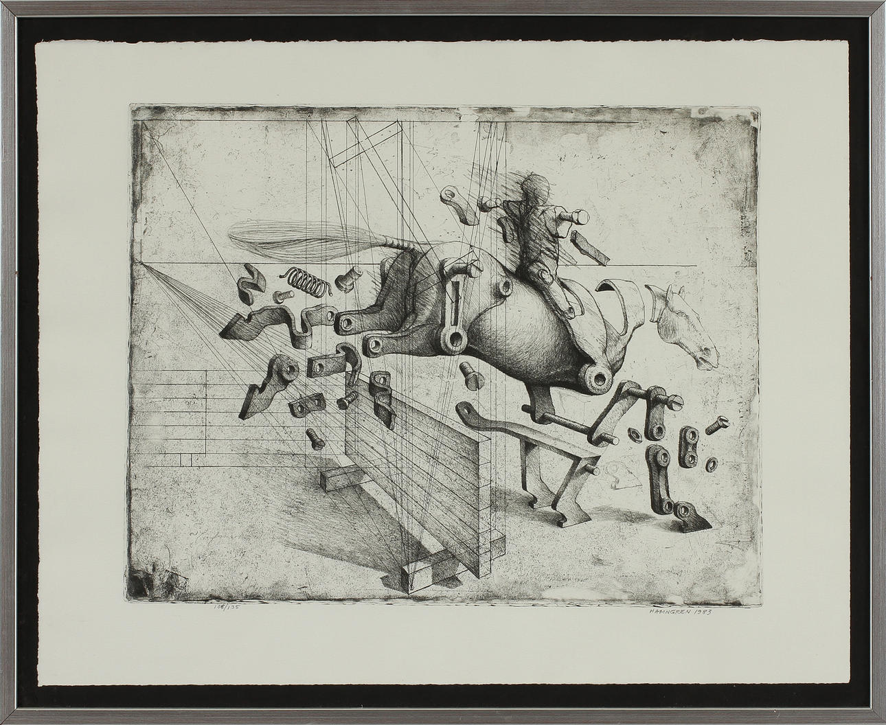 HANS HAMNGREN. 2 st, litografier, sign o numr 108/135 resp 76/90.