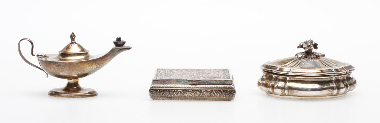 SILVERFÖREMÅL, 3 delar, vikt ca 171 gram.