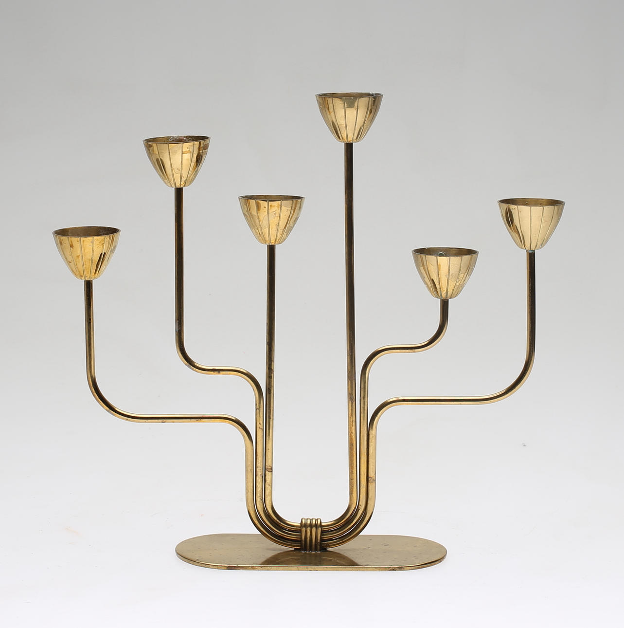 KANDELABER, messing, Gunnar Ander, Ystad metal.