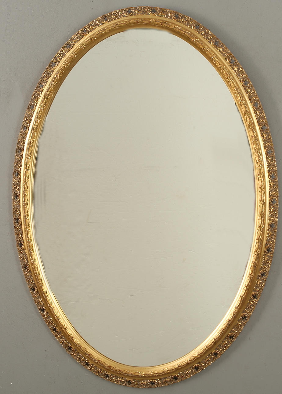 SPEGEL, oval form, 1900-/2000-tal.