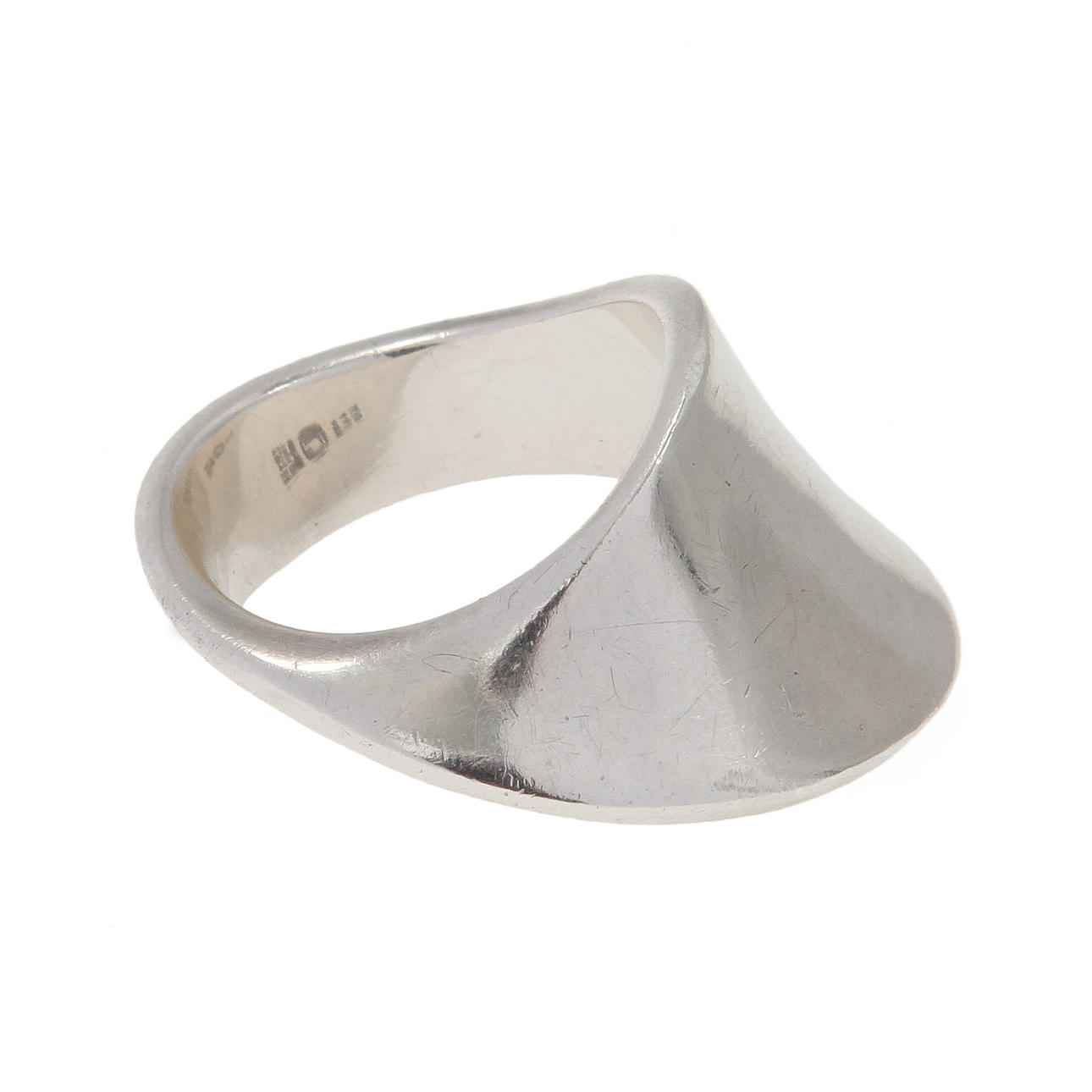 RING, sterlingsølv, muligvis Nanna Ditzel, Georg Jensen, Danmark. 5 gram.