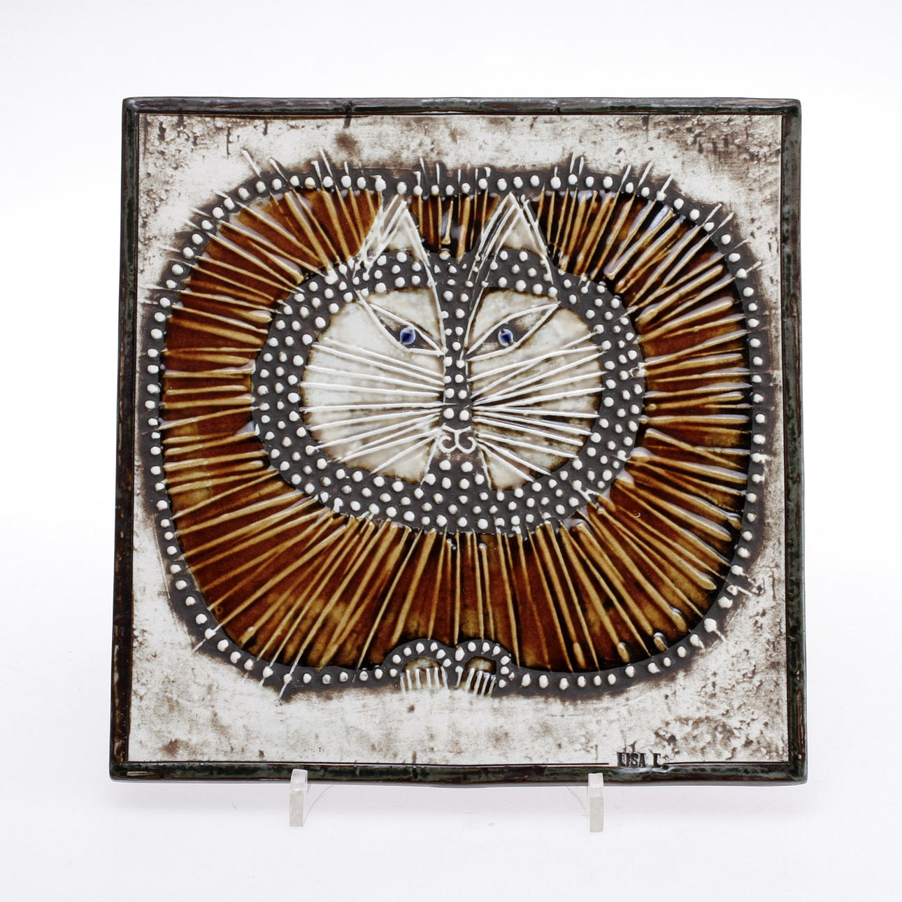 PLAQUES, 5 pcs, stoneware, Lisa Larson, Gustavsberg.