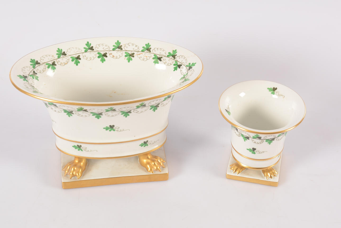 VAS SAMT SKÅL, porslin, Herend, Ungern.